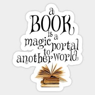 Book is a magic portal Sticker